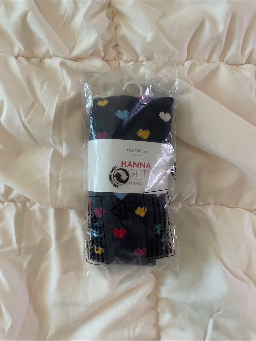 hanna anderson girls socks with colorful hearts